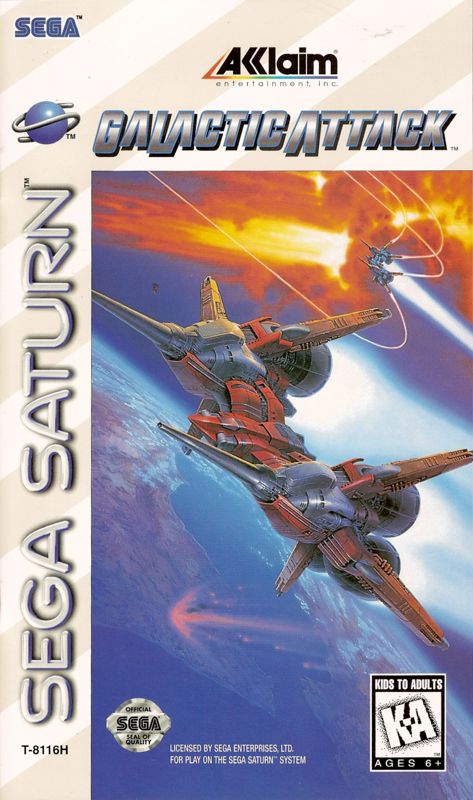 Galactic Attack box art for Sega Saturn
